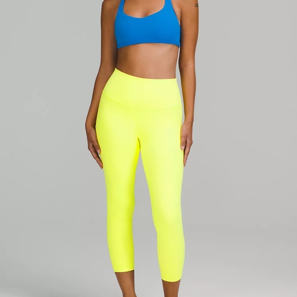 lululemon athletica Pants - lululemon Align™ High-Rise Crop 23" electric lemon size 10 NWT